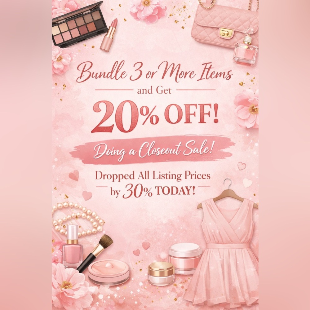 Bundle 3 items and get 20% off! 🩷👑